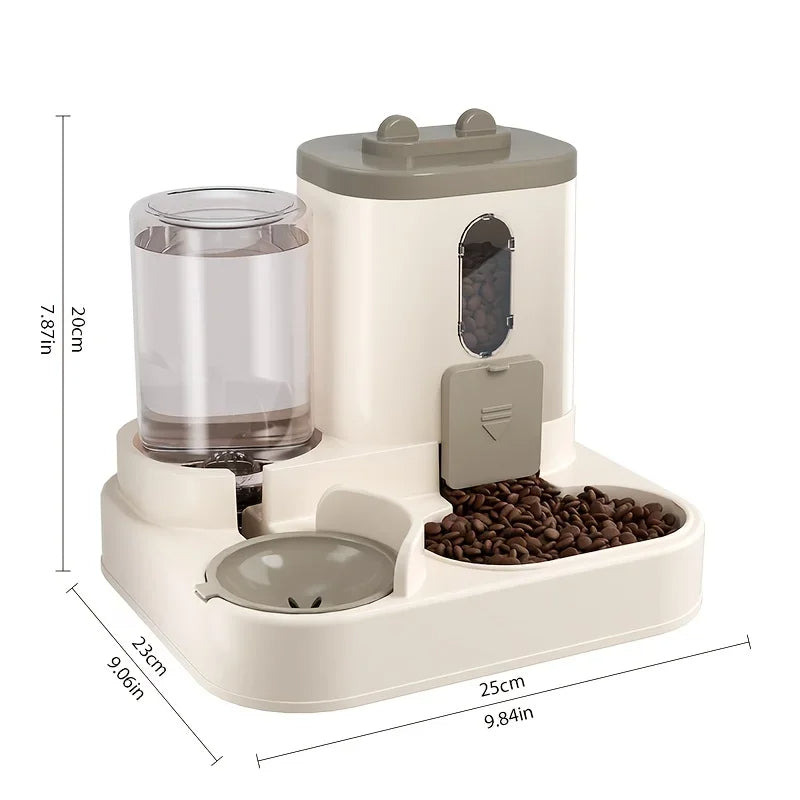 2-in-1 Pet Feeder & Water Dispenser