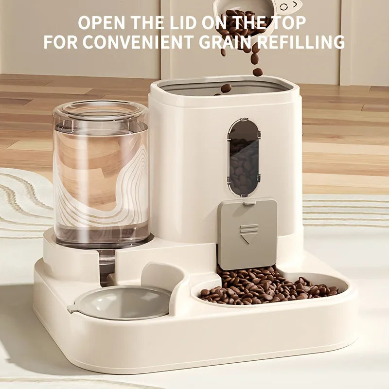 2-in-1 Pet Feeder & Water Dispenser