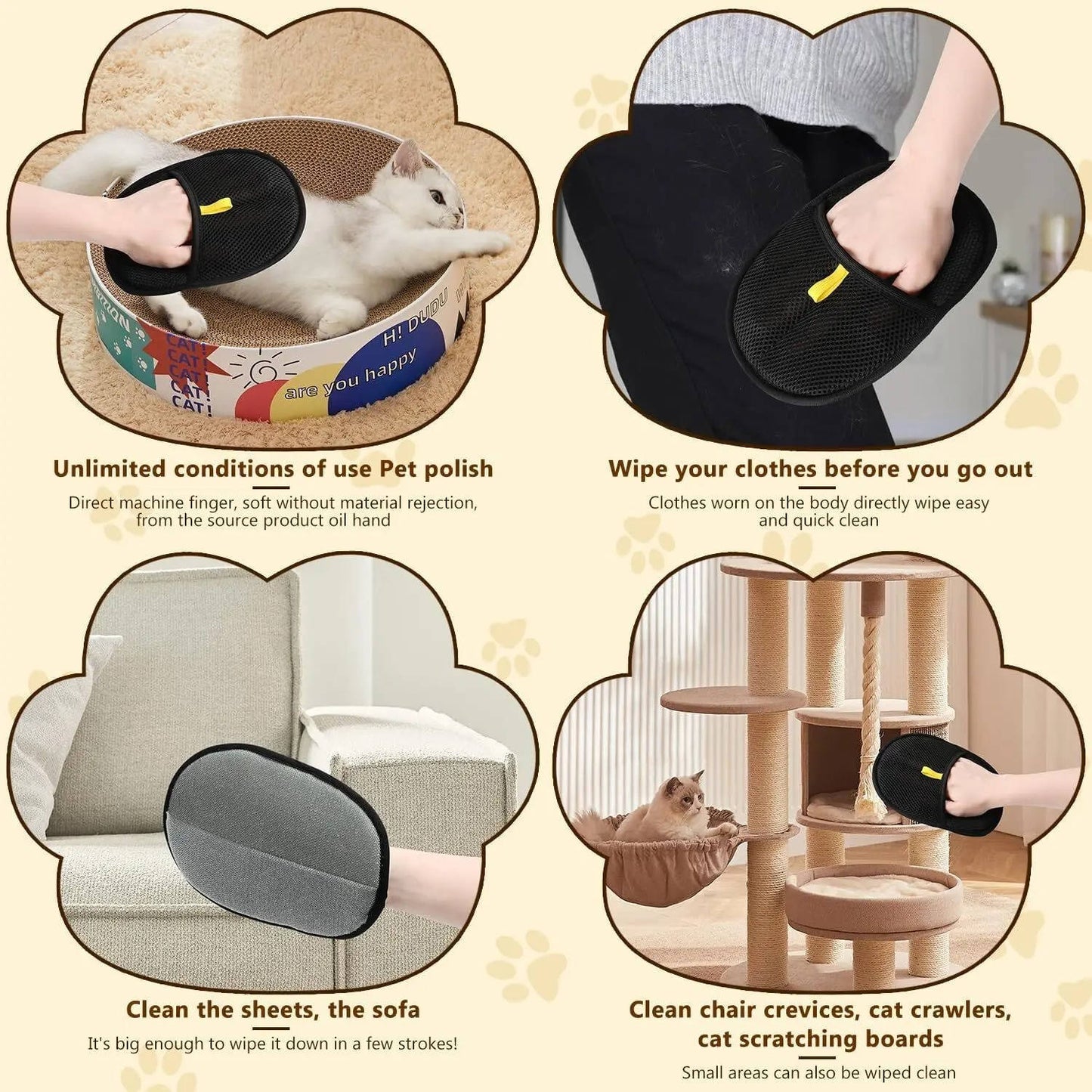 2-Set Pet Hair Remover Tool